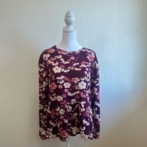 Loft outlet long sleeve floral